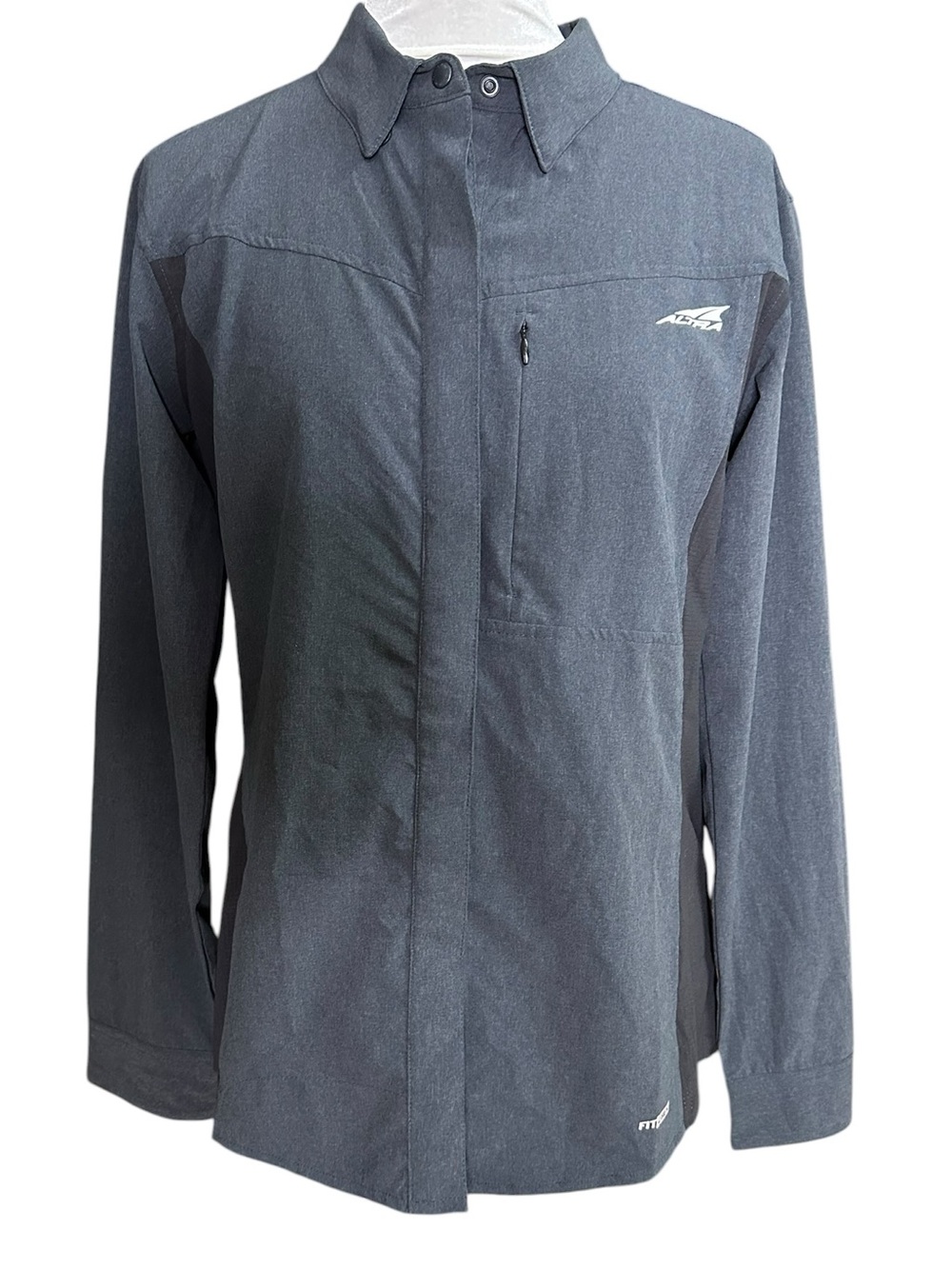 Altra Women’s Trail Running Technical Snap Front Active Outdoor Shirt.